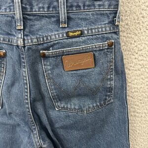 Vintage Wrangler Jeans Mens 29x36 Blue Denim 936PWD Slim Fit Cowboy Cut Made USA